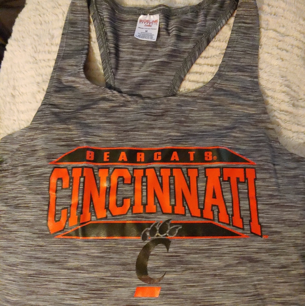 UC Bearcats Razorback tank. **Only worn twice**